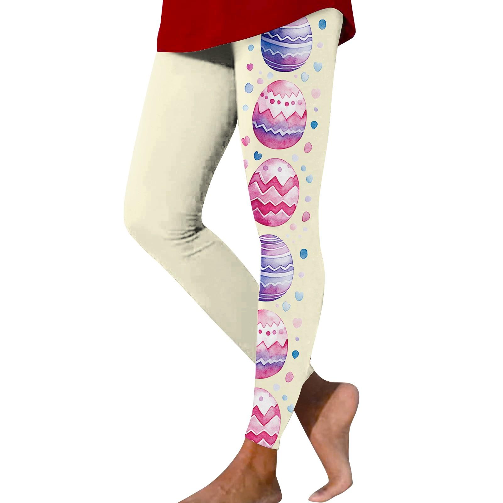 Women s Casual And Fashionable Outdoor Holiday Print Plaid Print Slim Fit Elastic Yoga Pants Nine Minute Pants L