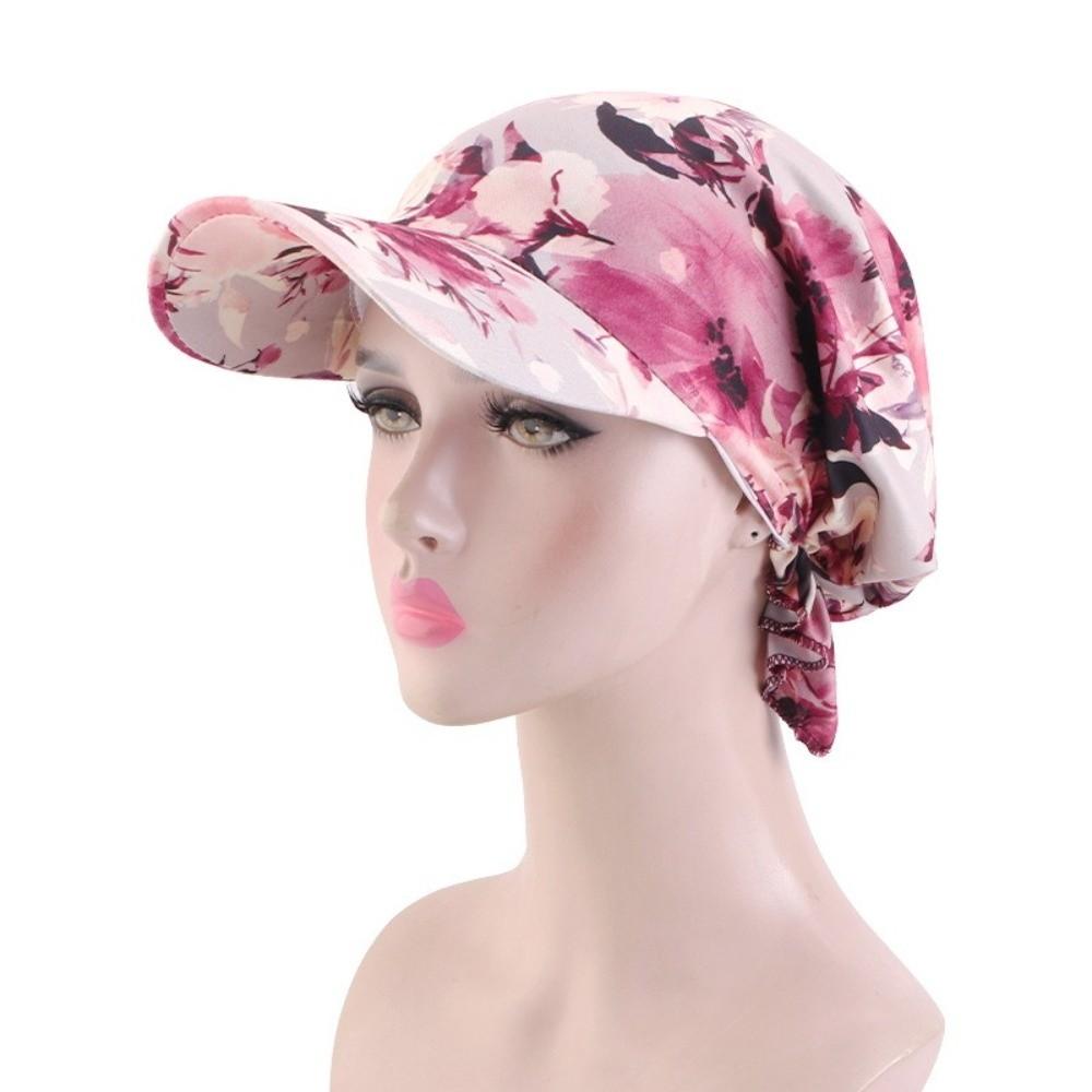 Paisley Print Hijab Caps Adjustable Amoeba Turban Headscarf Hat New Baseball Cap  Outdoor Sunshade