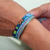 3pcs/set Men's Braided Bracelet Set, Natural Stone Couple's Bracelet, Bohemian Ethnic Cotton and Linen Hand-woven Bracelet