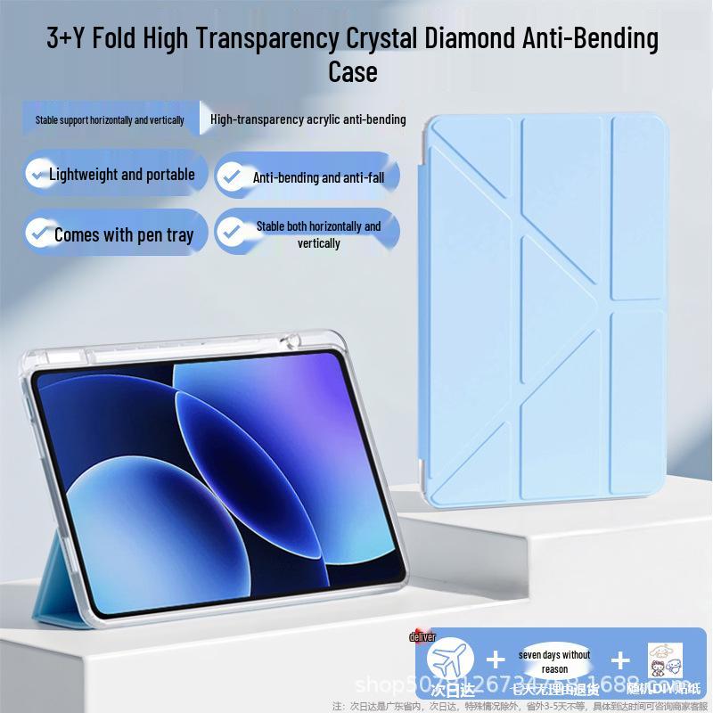 Etui do Xiaomi Pad 8 Pro z miejscem na rysik dla 7 Pro/6/6S Pro 12,4 cala - Ochrona przed zginaniem i upadkiem