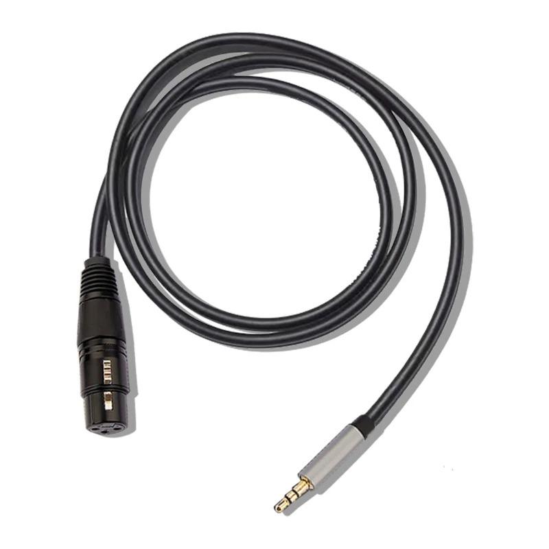 XLR to AUX Adapter 3.5mm Audio Cable 3.5mm Jack to XLR 3-Pin Female Microphone Cannon Cable For Speaker Guitar Mixer AmplifierGood product