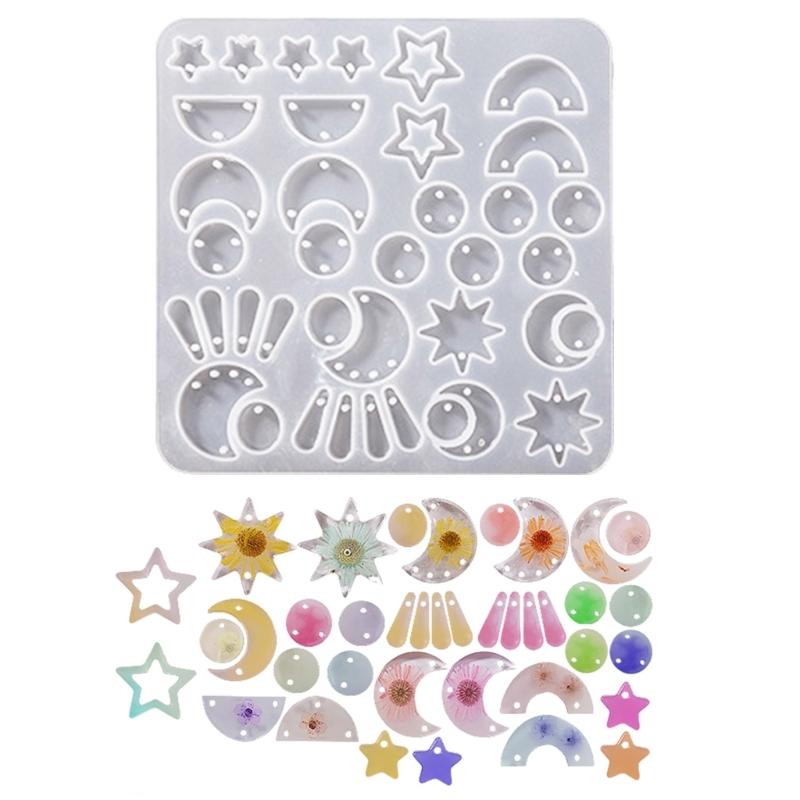 Mehrzweck-Ohrringe, Harzformen, Anhänger, Ohrtropfen, Silikonformen für selbstgemachte Epoxidharz-Ornamente, Freunde, Liebhaber, Geschenke