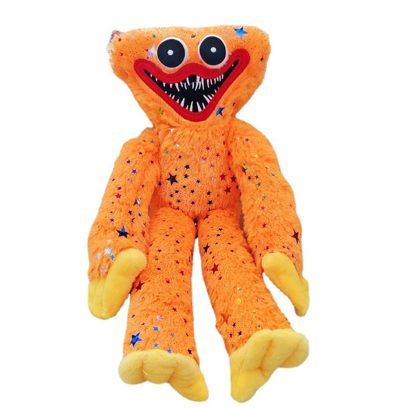 40CM Colorful Cartoon Games Poppy Huggy Wuggy Plush Toys Sequins Stuffed Toys Children's Gifts
