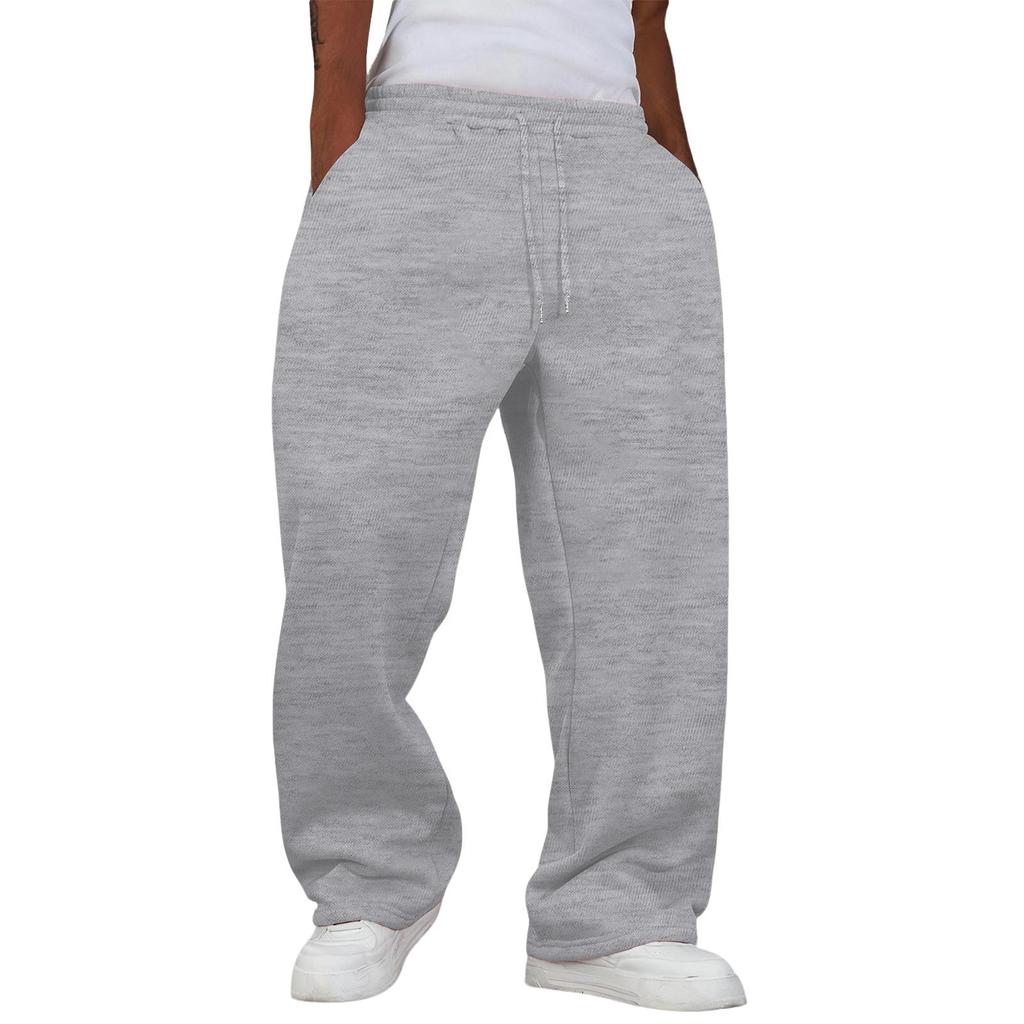 Pantaloni della tuta larghi da uomo pantaloni della tuta a gamba larga con tasche