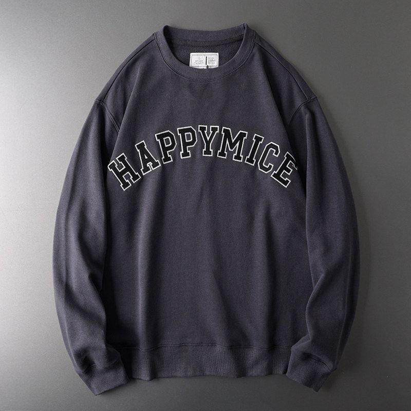 Heavy Weight American Spring and Autumn Export Tail Letter Sweatshirt