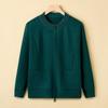 New middle-aged and old women's clothing noble thickened sweater jacket middle-aged mother autumn clothing knitted clothes