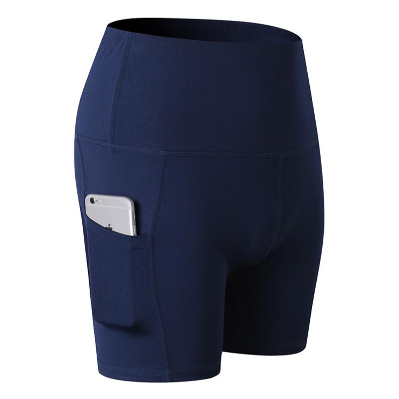 Women's Quick-Dry High-Waisted Yoga Capri Pants with Pockets, Stretchy, Tight-Fit, Ideal for Training and Running