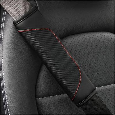 2PCS Car Seat Belt Cover, Carbon Fiber Seatbelt Shoulder Protection, Soft Car Seat Belt Strap Cushion Protect Your Neck and Shoulder, Car Accessories