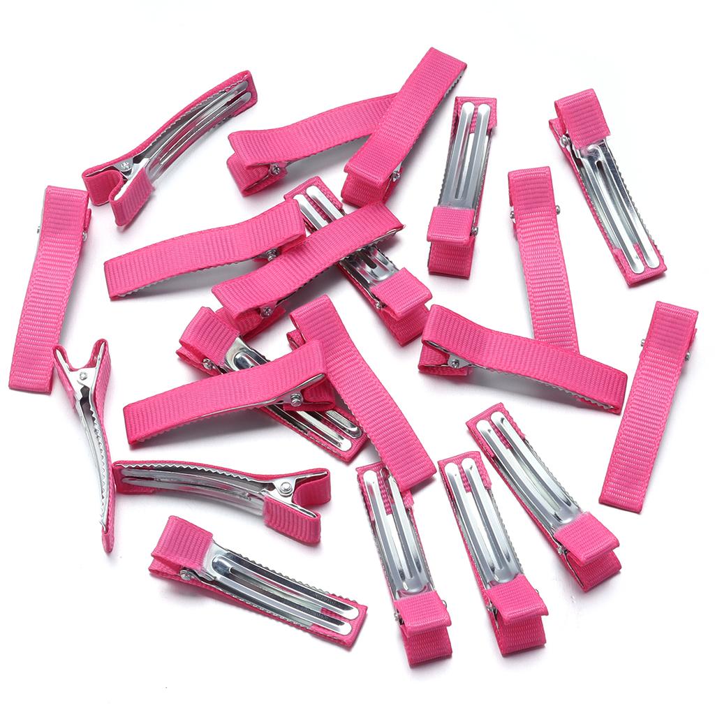 10pcs/lot 48x10mm Colorful Flat Alligator Ribbon Hair Clips Jewelry Making DIY Handmade Barrettes Craft Hairpin Accessories
