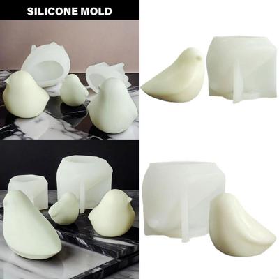 Vogelförmige Formen für Kerzenseife, Dekoration, Epoxidharz-Silikonformen X3UC