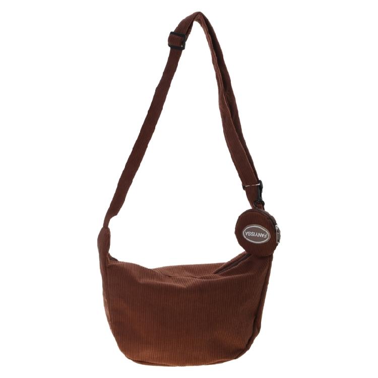 Modern Small Corduroy Crossbody Bag for Women Messenger Bag for Work Travel