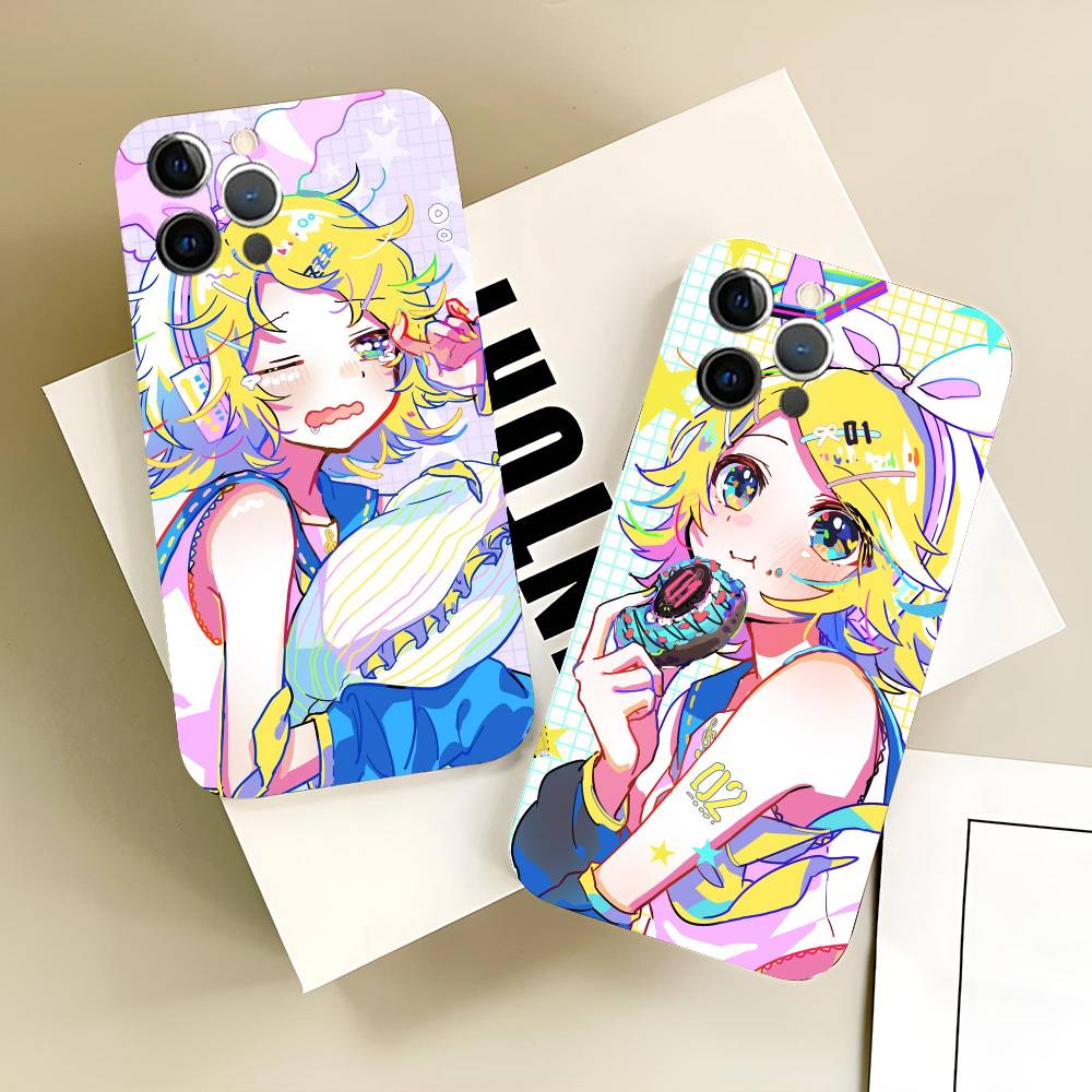 Virtuelle Sängerin K-Kagamine Rin Handyhülle Silikon Weich Für IPhone 17 Air 16 15 14 13 12 11 Plus Pro Max Plus