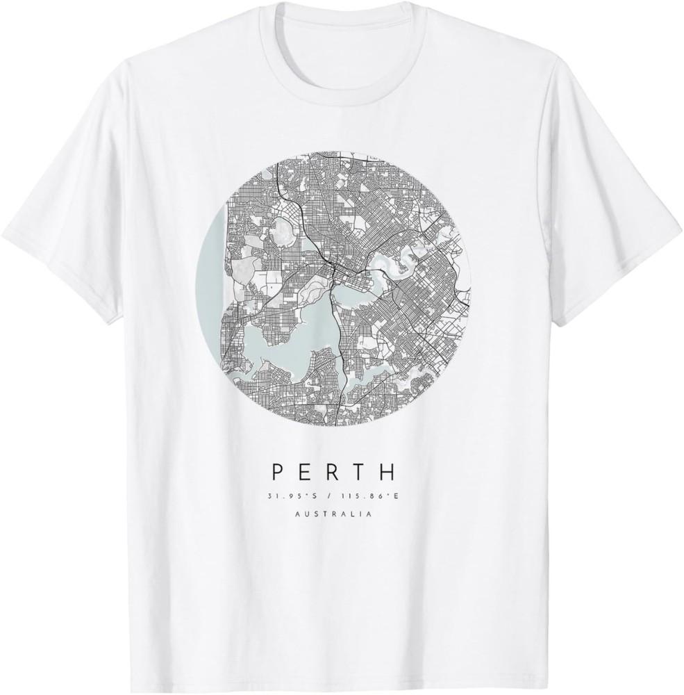 Australia Perth Coordinates map hometown T-ShirtON TREND Unisex T-Shirt S