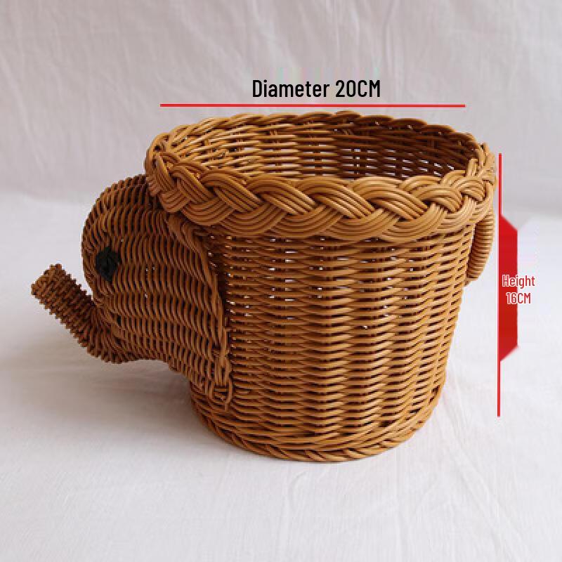 

Creative Rattan Animal Storage Basket