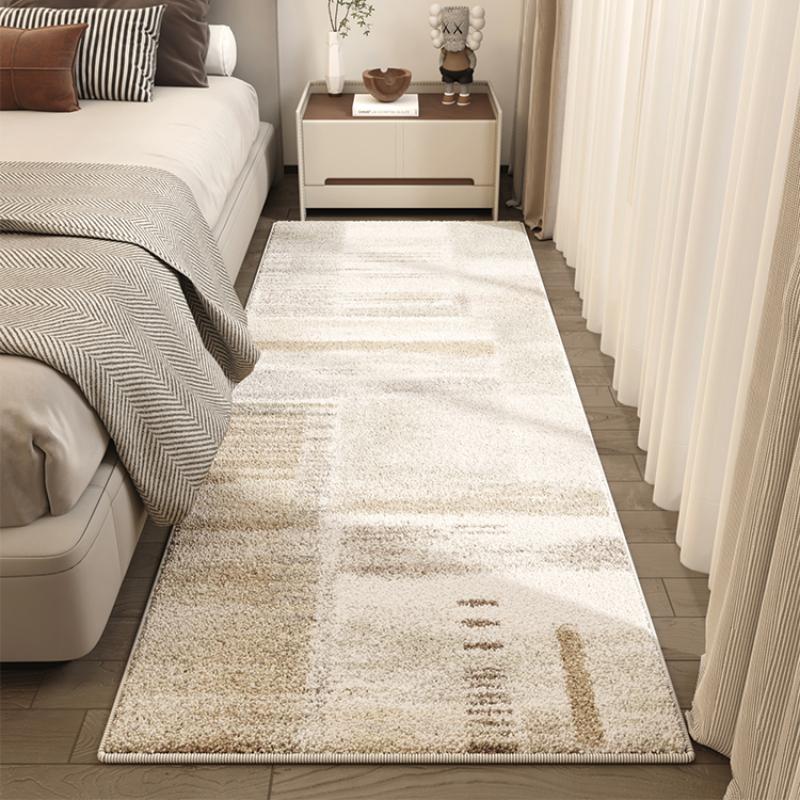 Light Luxury Living Room Decoration Carpet Fluffy Soft Bedside Rug Modern Style Rugs For Bedroom Thick Anti-Slip Study Floor Mat