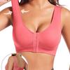 Women's Front Closure Bra Breathable Shockproof Sports Bra Vest Style Bra
