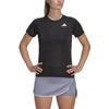 Adidas T Shirts Women's Black Crew Neck Moderate Straight Fit HS1450