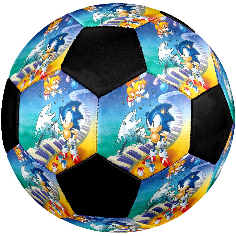 Sonic the Hedgehog3 Soccer Ball Colorful All Ages Machine Stitched PVC Competition Ready Durable High-Bounce.SIZE5
