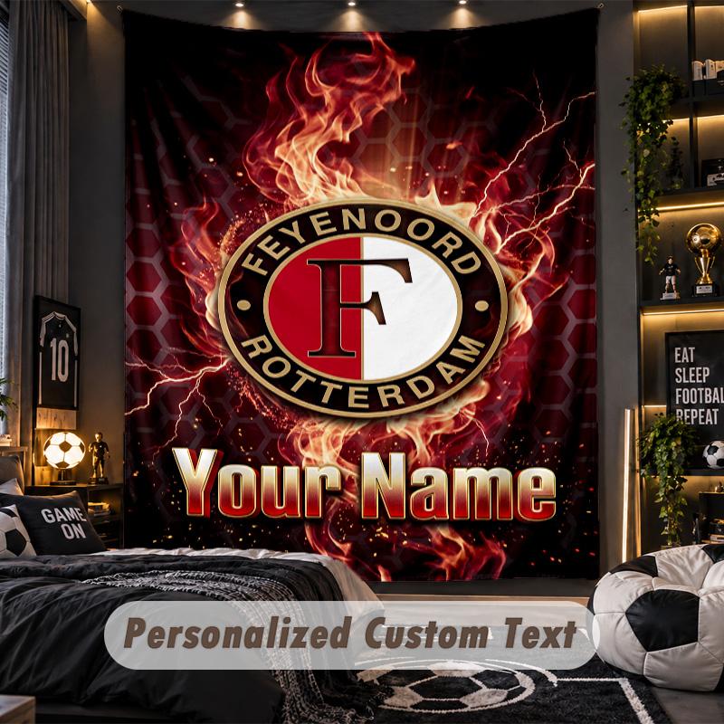 TapestryFeyenoord Custom Name Text Personalized Wall Hanging Tapestry Home Wall Decor