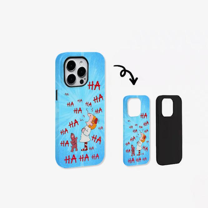 2-in-1 Super Stoßfeste Handyhülle Für iPhone 17 Pro Max 16 Pro 15 Plus 14 13 mini 12 11 16E 17 Air Vollständig Abgedeckt Modische Hülle