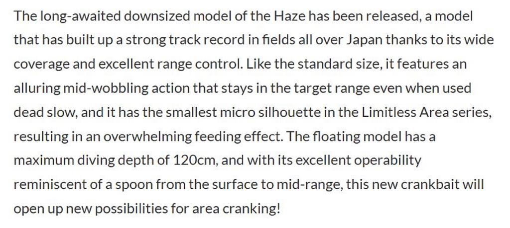 Valkein Haze Nano F 24mm 1.8 Grams Floating Lure C236 (0724)