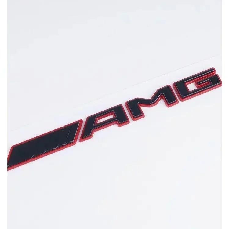 

New C200 E200 For Mercedes Benz New 3D ABS Car Rear Trunk Badge AMG Letters Sticker For Mercedes Benz AMG A B C E G CLA C63 C63