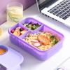 Portable Lunch Box Office Bento Box With Fork and Spoon Microwave Food Storage Container Reusable Food Boxes Quality Plastic