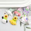 Sanrio Cartoon Resin Accessories: DIY Bead Box, Phone Case String, Bag, Potted Plant, and Refrigerator Magnet Decoration