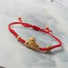 Chinese Style Horse Year Lucky Braided Rope Bracelet Beads Bracelet Couple Friend Christmas New Year Blessing Gift