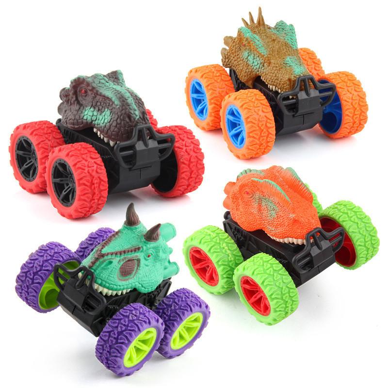 Childrens Cartoon Dinosaur Pull Back Cars With Offroad Action For Kids Play And Development