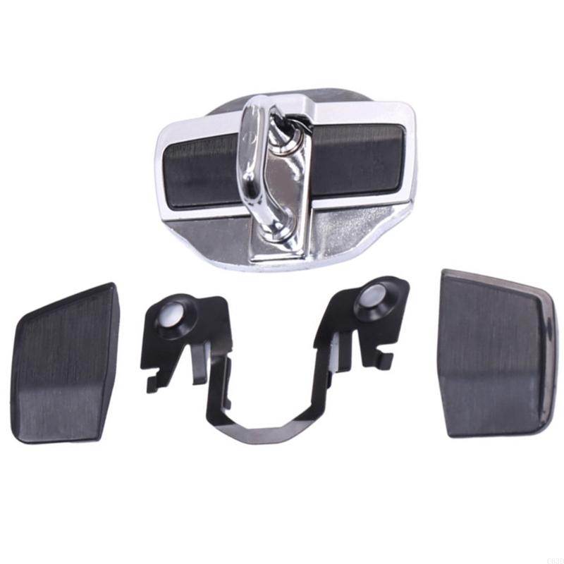 C63D Vehicles Door Stabilizer Lock Cover For LC LS LX RX UX Noise Reduction Anti Shake Regulator Easy Installation Metal Mixture