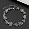 Alloy rose bracelet for women, retro and old design temperament bracelet