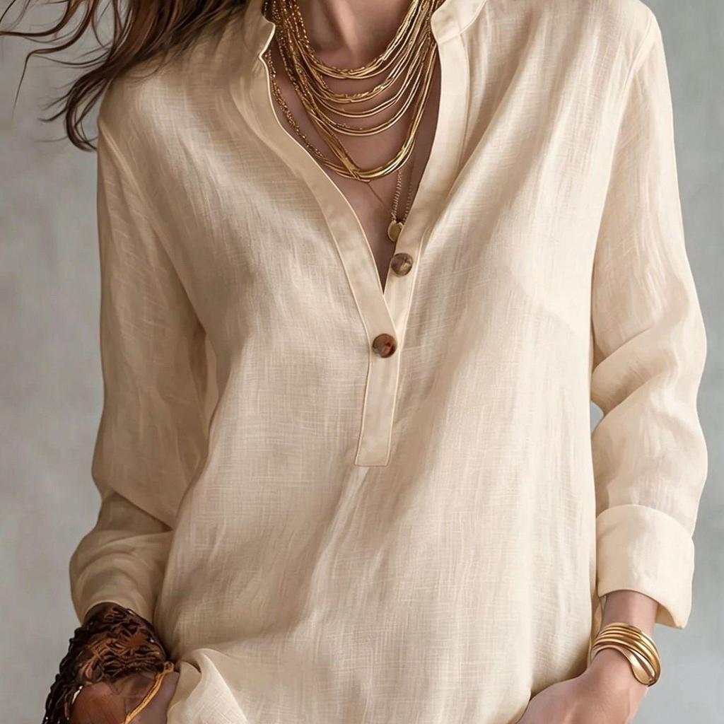 2026 Summer Women's Solid Color Fashion Button Top