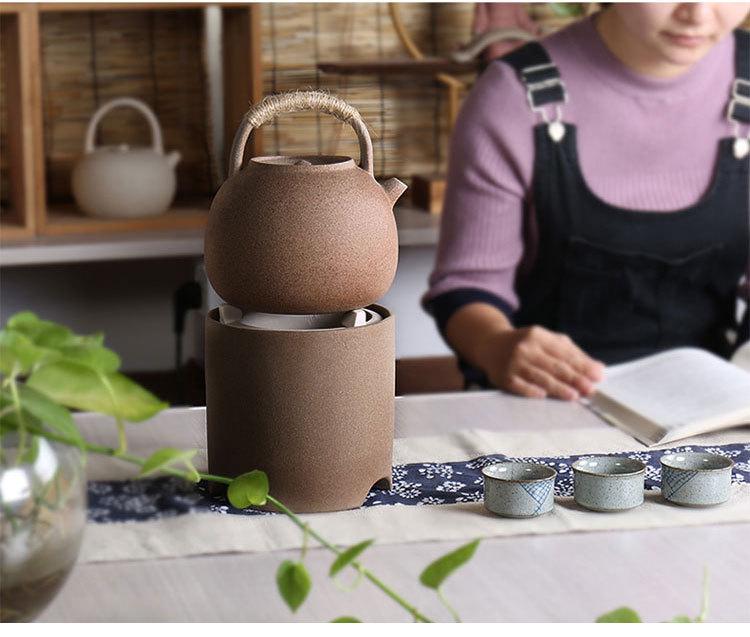 White Clay Gongfu Tea Brewing Stove Kettle