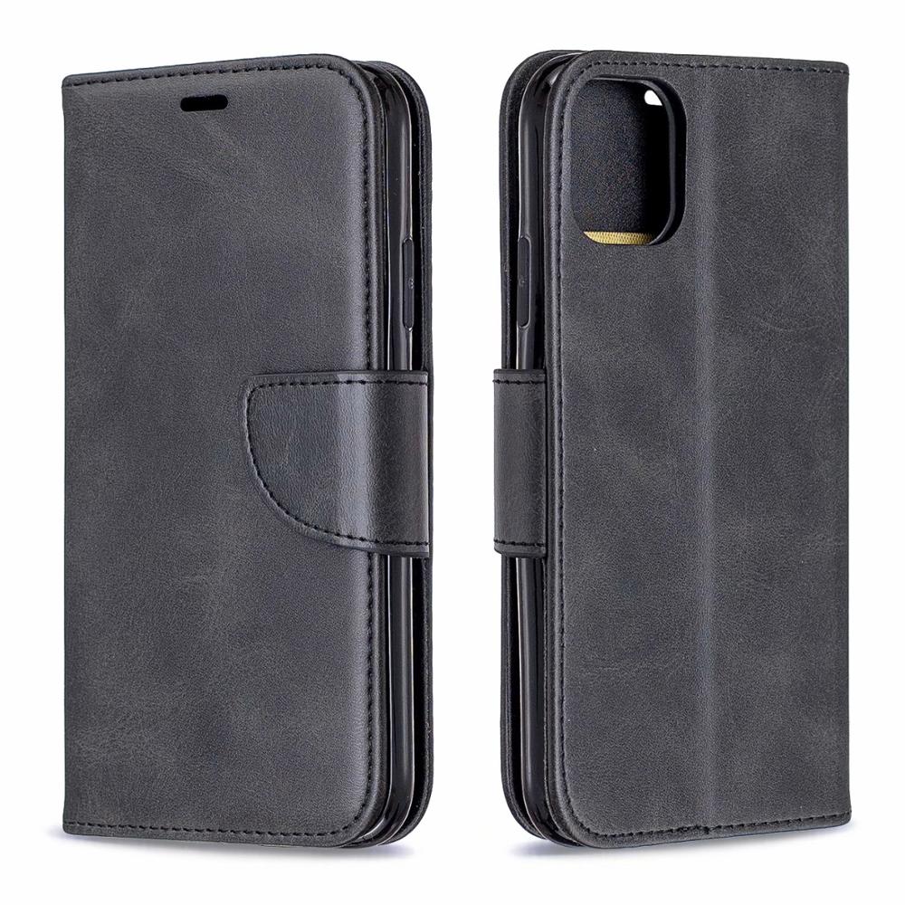 Etui z klapką ze skóry owczej PU do iPhone'a 11 Pro Max X XR XS Max Portfel Etui na portfel Książka Coque do iPhone'a 7 8 6 6S Plus 5 Funda