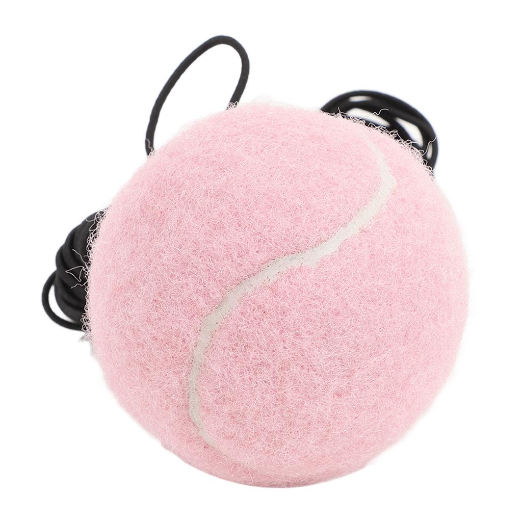 Tennis Training Ball with String Tennis Trainer Balls Self Practice Training Sport Tool for Outdoor Activities Pink