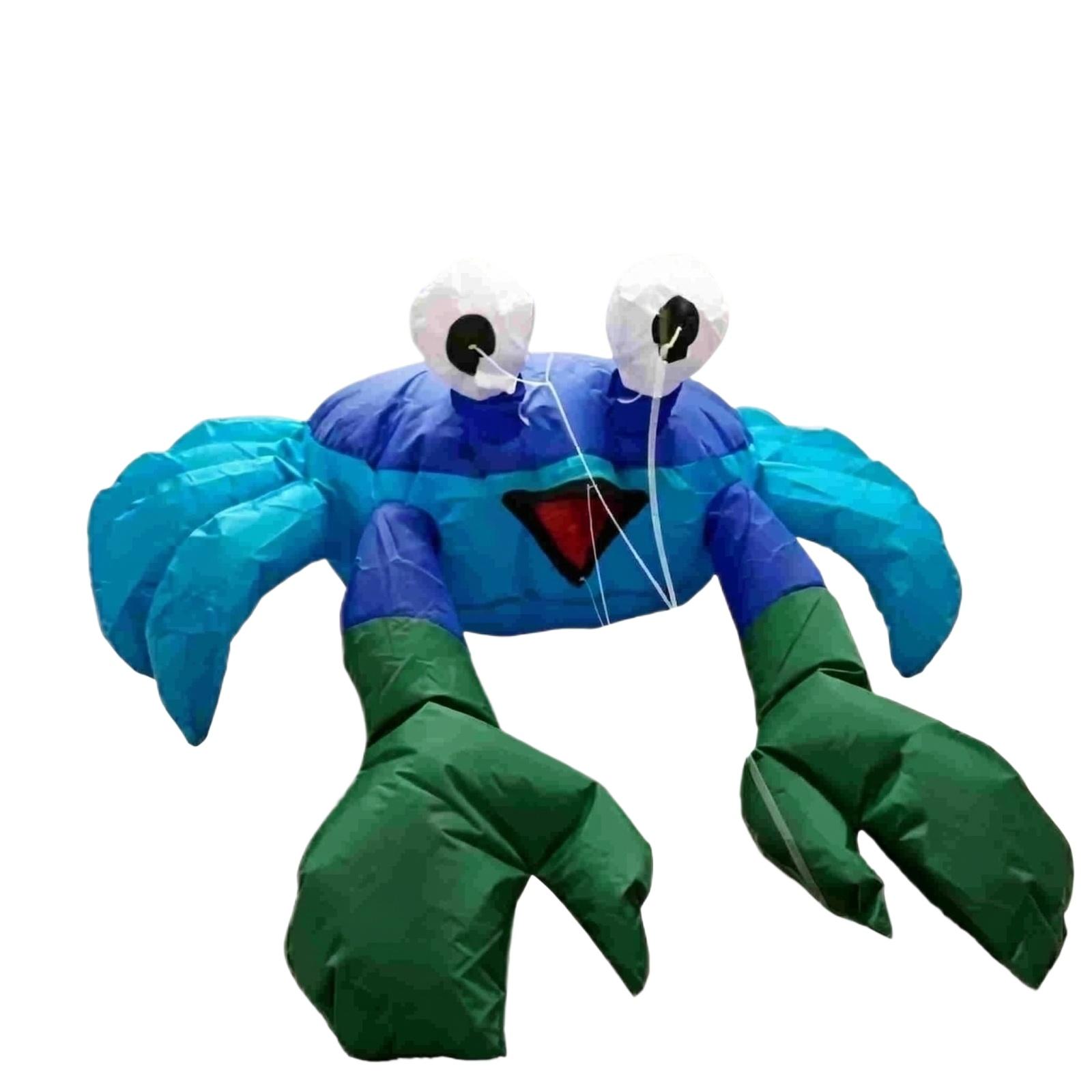 

Inflatable Crab Kite Made of Durable PVC Material Large Ground Kite with Lightweight Frame for Outdoor Use and Easy Assembly One Size