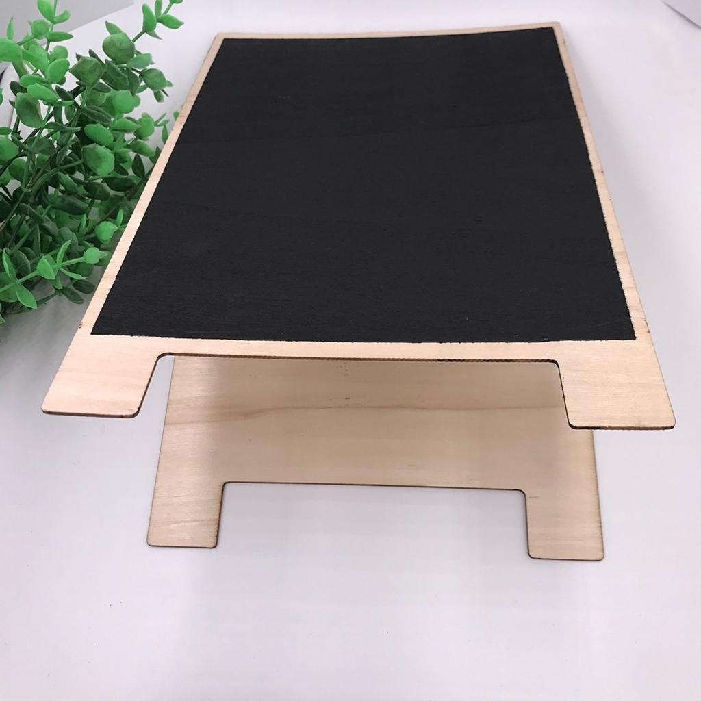 Art Wood Blackboard Blackboard Board Chalk Children Decor Easel Wooden 30*20CM Writing Kids Memo Board Rectangle