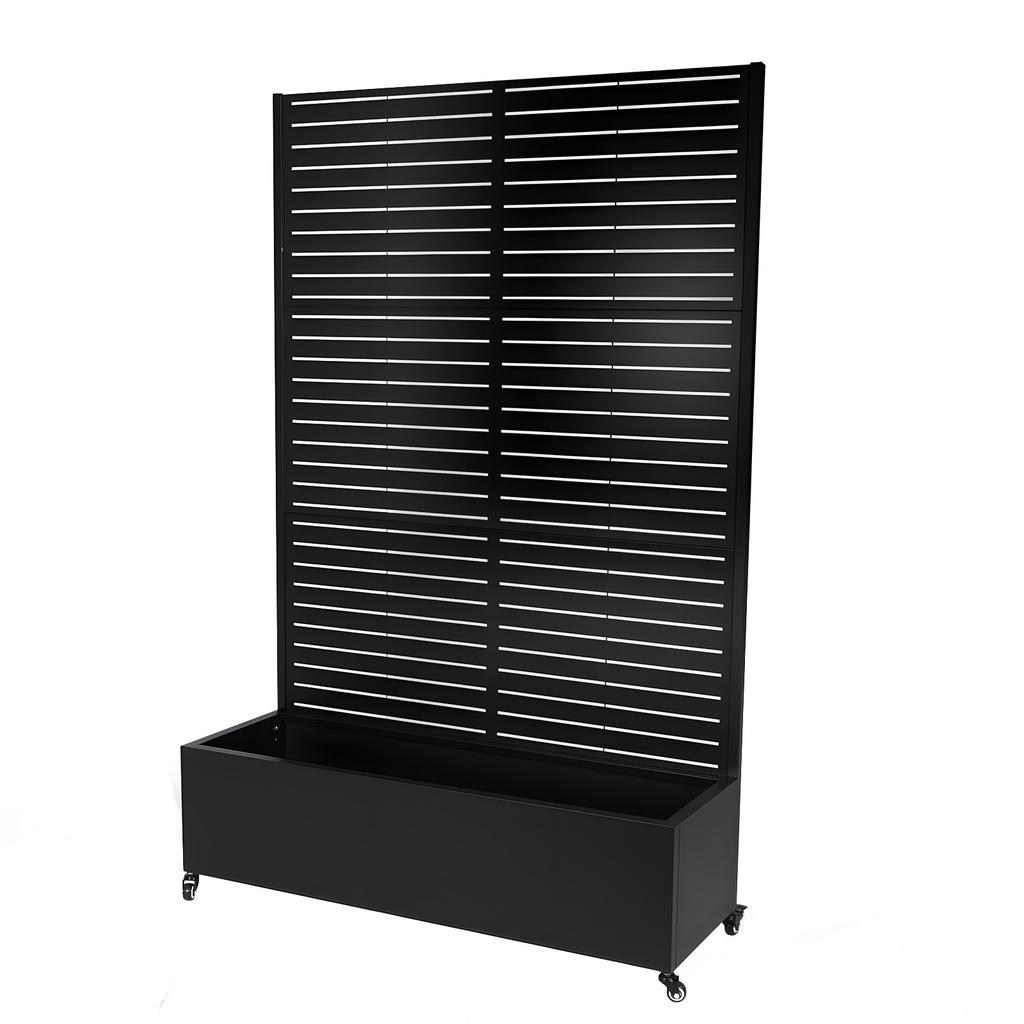 Privacy Screen Planter Box Drainage Hole Privacy Planters for Patio for Patio Deck Balcony Climbing Vines 70.87x47.24x15.75inch
