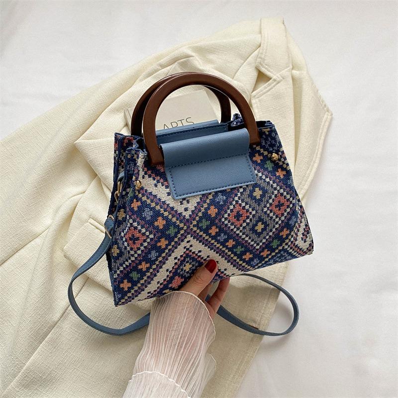 1pcs Ethnic Pattern Tote Bag Outdoor Travel Casual Fashion Shoulder Crossbody Bag Daily Commuter Handbag