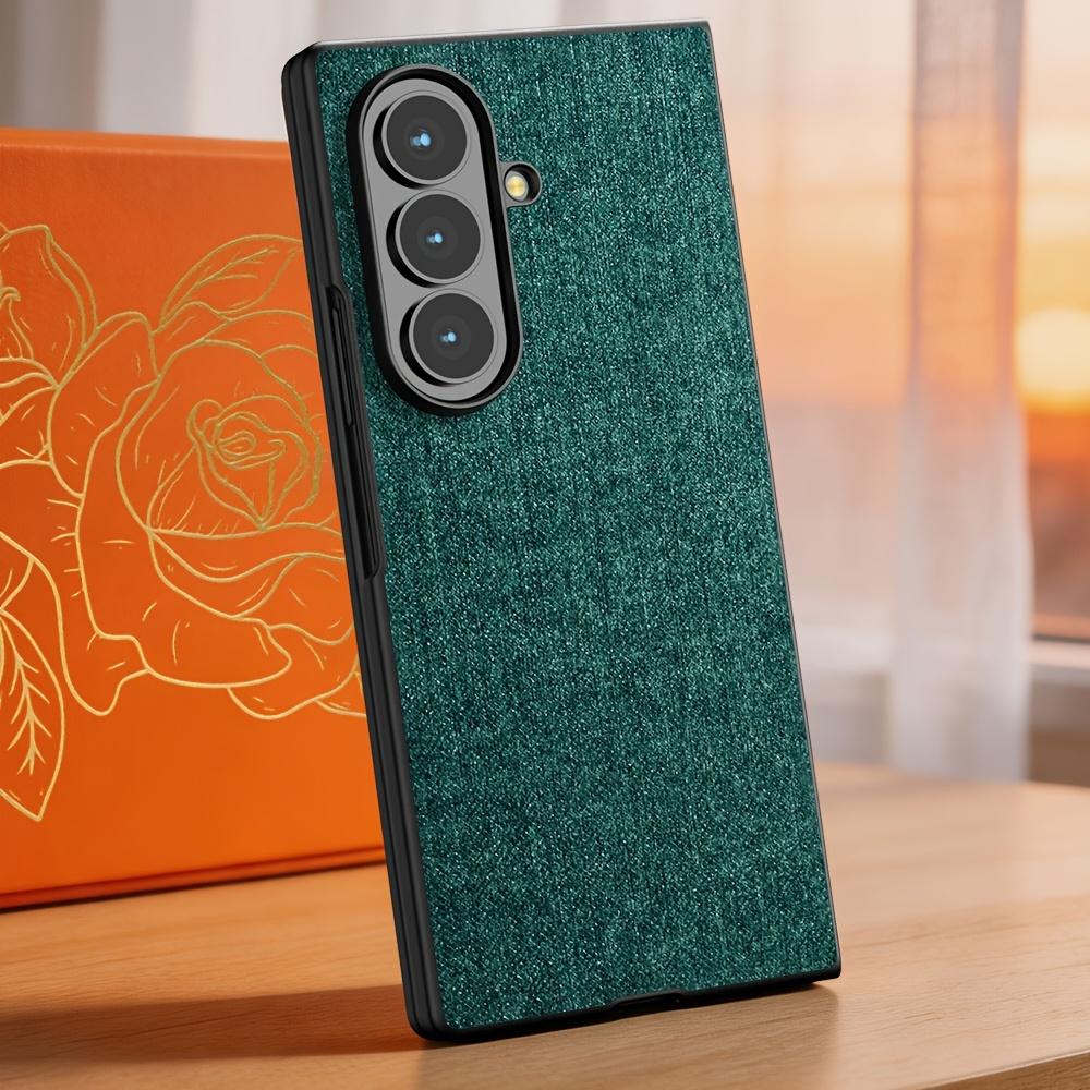 Phone Case for Samsung for Galaxy Z Fold 8 Ultra Fold8Ultra Cover, Linen Textured Fabric-Like Faux Leather Back or Samsung Zfold8 Ultra Case