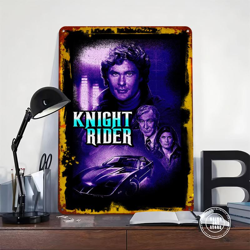 Knight Rider Retro Metal Poster Customized Wall Art Retro Vintage Tinplate Signs for Decoration Bedroom Decorations Wand Deko