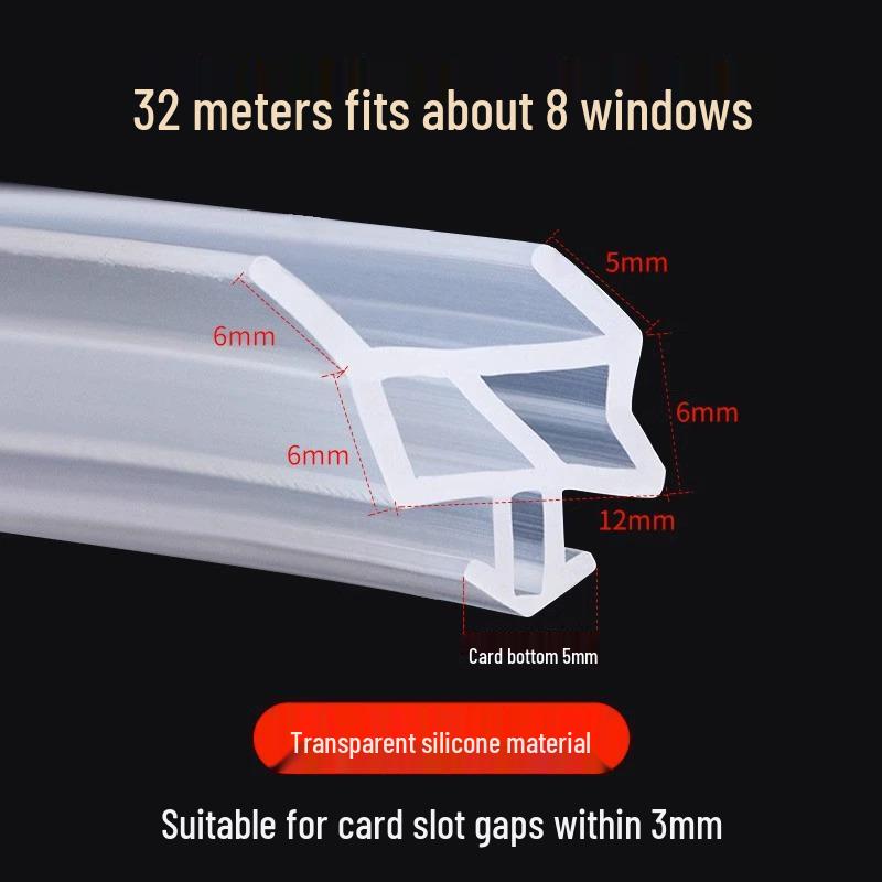 Těsnící lišta okna typu O z voděodolného a zvukotěsného UPVC pro dovnitř otevíraná okna