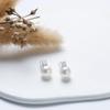 Eleganta Sterling Silver Prinsesspärlörhängen för Damer