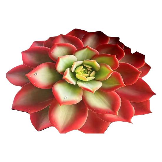 3D Flower Floor Mat Realistic Absorbent Flower Carpet Non-Slip Decorative Area