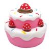 Slow Rising Fidget Toy Double-Layer Strawberry Cake Squeeze Toy Safe Stress Reliever Soft Slow Rebound Decompression Gift