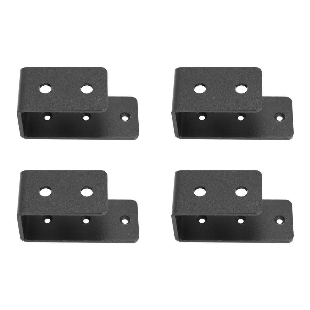 4PCS Door Barricade Bracket Heavy Duty Steel Open Security Bar Holder U Bracket for Barn Shed Garage