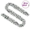 VidaXL Guirlande de Noël avec neige floquée Vert 20 m PVC