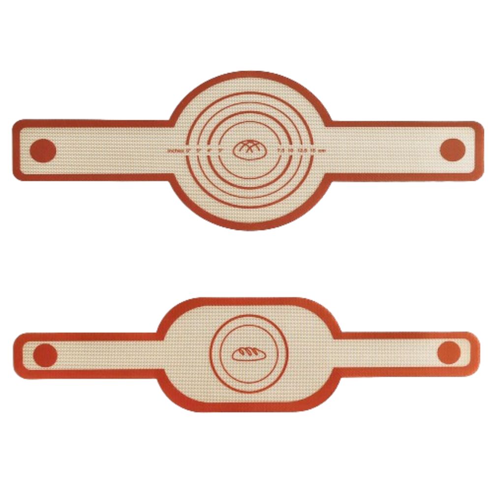 2Pcs Silicone Baking Mat Set Non-Stick Dough Transfer Mat Bread Kneading Pad  Kitchen Baking Tools