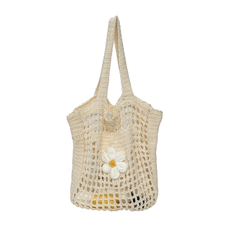 Summer woven bag women's new shoulder bag large capacity tote bag beach vacation straw bag